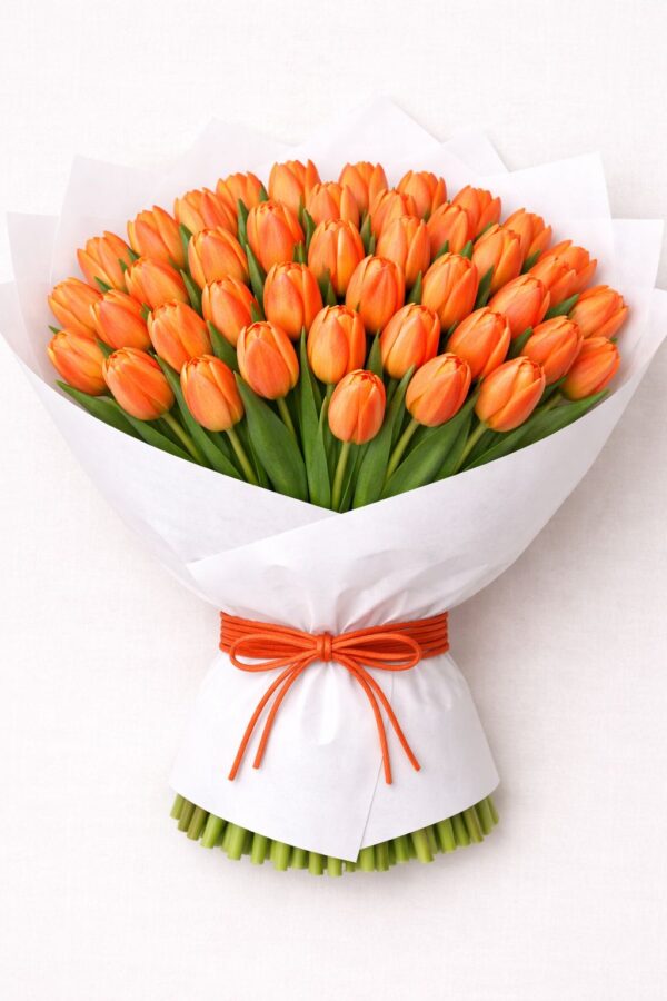 50 Orange Tulips