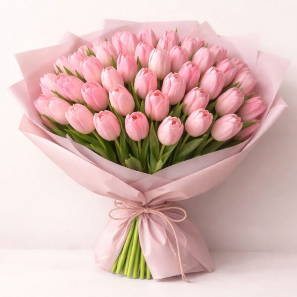 50 Pink Tulips