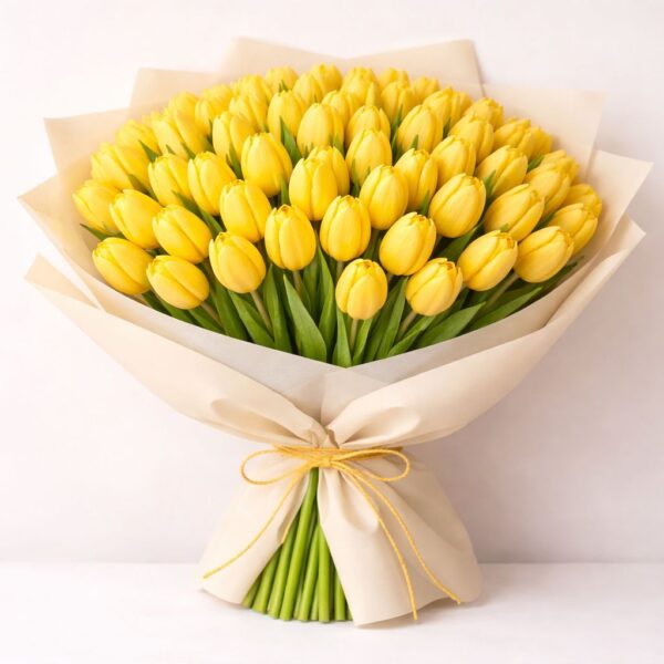 50 Yellow Tulips