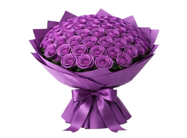 60 Purple Roses